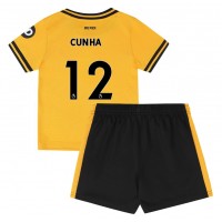 Wolves Matheus Cunha #12 Heimtrikotsatz Kinder 2024-25 Kurzarm (+ Kurze Hosen)